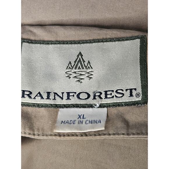 Vintage Rainforest Goose Down-Filled Super Warm Brown Jacket Men's Size US XL - Picture 8 of 10